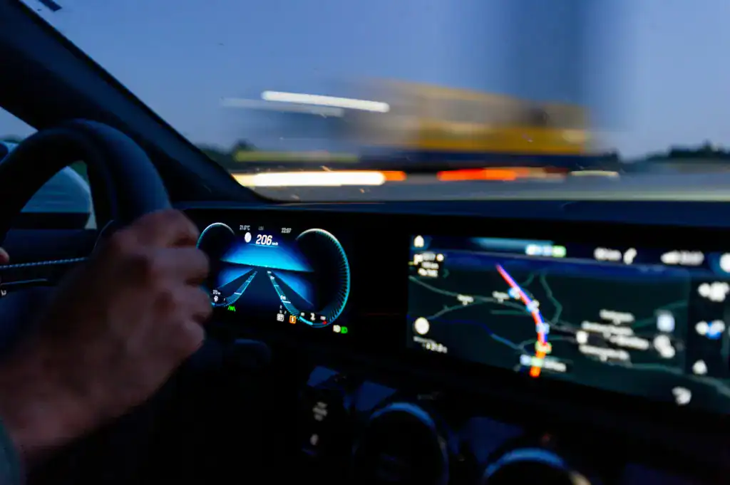 AI dash camera view